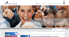 Desktop Screenshot of malopolskapartnership.com